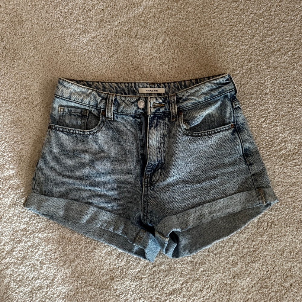 Pacsun high rise denim shorts size 26